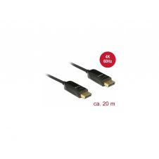 DeLOCK 85520 cable DisplayPort 20 m Negro