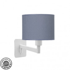 Aplique Abatible Moda 1xe14 Blanco/azul 26x17x28 Cm