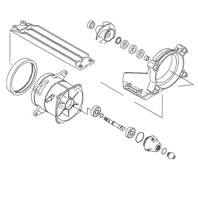 WSM Kawasaki STX-15F Turbine repair kit 003-614-01