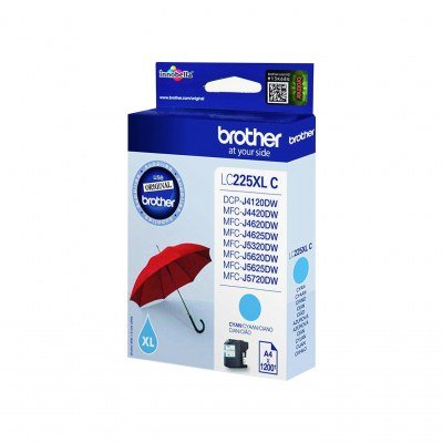Brother LC225XL Cyan Cartucho de Tinta Original - LC225XLCBP