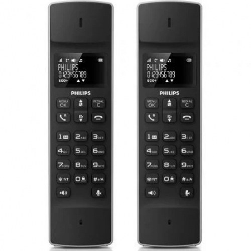 Teléfono Inalámbrico Philips LINEA M4502B/ Pack DUO/ Negro