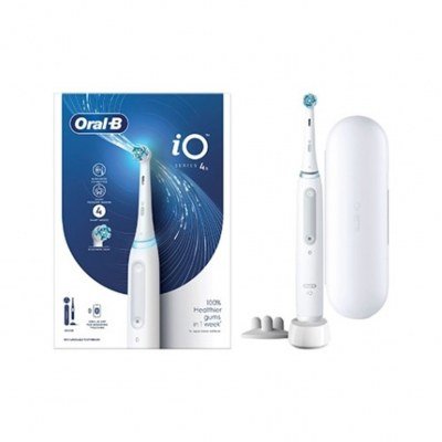 Cepillo dental electrico braun oral b io 4s blanco tecnologia io - microvibraciones - 4 modos
