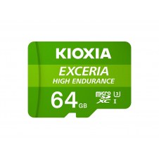 Kioxia Exceria High Endurance Memoria Microsdxc flash 64gb UHS-I class 3 U3 verde