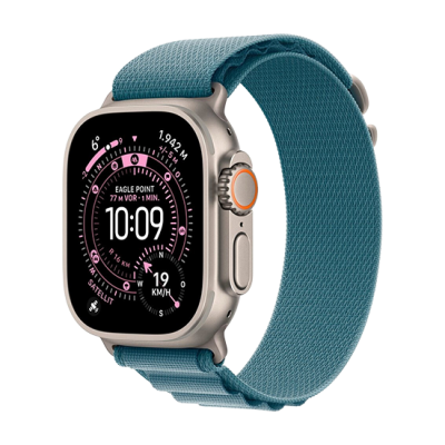 Watch Apple Watch Ultra 3 (2025) 5G 49mm Natural Titanium Case with Alpine Loop M - Light Blue