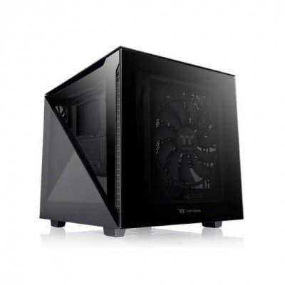 TORRE MICRO ATX THERMALTAKE DIVIDER 200 TG NEGRO