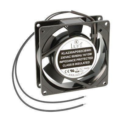 Ventilador 230Vac 92x92x25mm 15W 2 Cables BOLAS