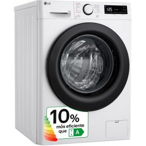 Lavadora Lg F4WR5010A6W 10Kg, 1400rpm, Al Direct Drive, 60 x 85 x 56.5 cm, Vapor Steam, Smart Diagnosis, clase A, blanco