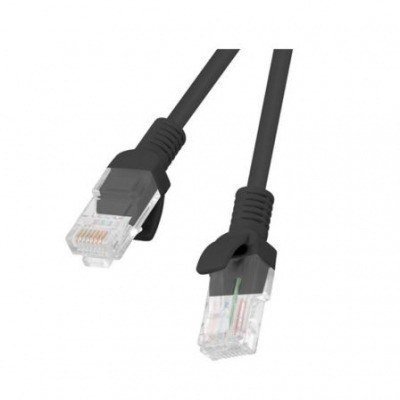 LATIGUILLO DE RED LANBERG PCU6-10CC-0300-BK - RJ45 - UTP - CAT 6 - 3M - NEGRO