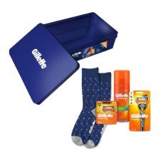 MAQUINA AFEITAR GILLETTE FUSION5+4 REC+GEL+CALCETI