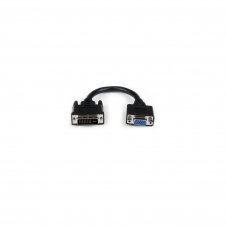 StarTech.com Adaptador Conversor de 20cm DVI-I a VGA - DVI-I Macho - HD15 Hembra - Cable Convertidor Negro