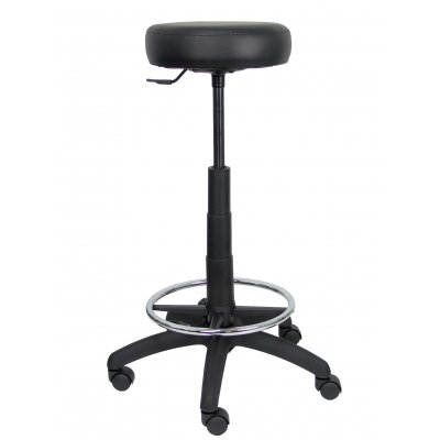 Taburete Tolosa similpiel negro