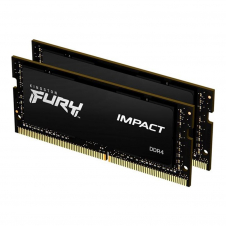 Memoria ram ddr4 64gb 2x32gb kingston - 3200mhz - pc4 - 25600 - fury impact - cl20 - 1.2v - sodimm