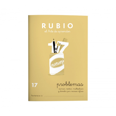 CUADERNO RUBIO A5 OPERAC.y PROBLEMAS 17 - Pack de 10 unidades