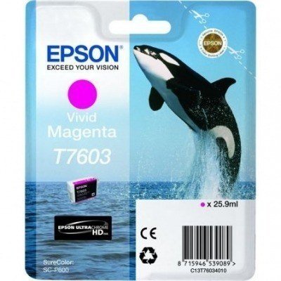 CARTUCHO MAGENTA EPSON T7602 - 25.9ML - COMPATIBLE CON SURECOLOR SC-P600 - ORCA