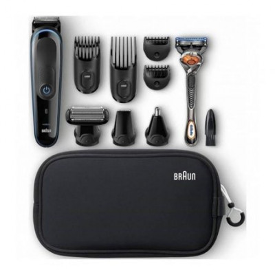 KIT AFEITADO 9 EN 1 BRAUN MGK 3980TS - CORTE DE PELO - AFEITADO CORPORAL - CORTAPELOS NARIZ/OREJAS - CUCHILLAS AUTOAFILABLES - WET/DRY - INALÁMBRICO