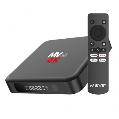 Muvip MV23 Mini PC Smart TV 4K 5G - Android 14 - Quad Core - 4GB RAM - 32GB - Color Negro