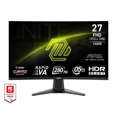 MSI MAG 276CXF pantalla para PC 68,6 cm (27) 1920 x 1080 Pixeles Full HD LCD Negro