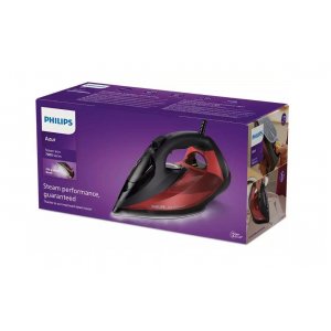 Plancha de vapor Philips DST7022/40, 2800W, negro y rojo