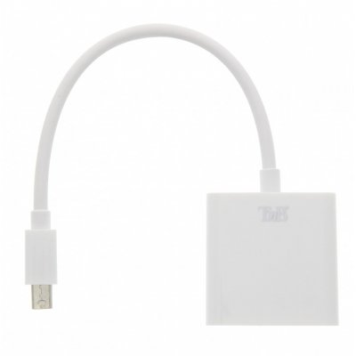 MIDPVGA adaptador de cable de vídeo VGA (D-Sub) Mini DisplayPort Blanco