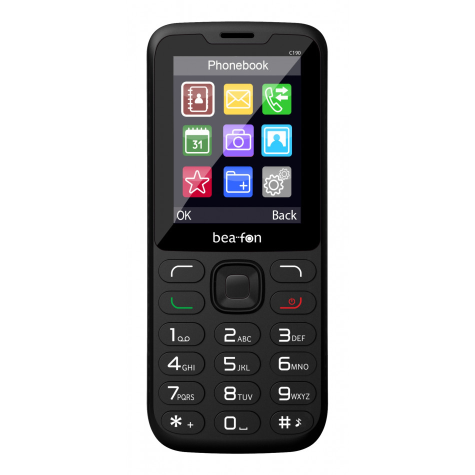 C190 LTE 6,2 cm (2.44") 67 g Negro Teléfono para personas mayores