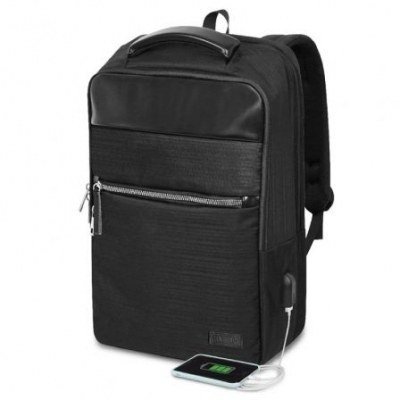 Mochila Subblim Business V2 AP Backpack para Portátiles hasta 15.6/ Puerto USB/ Negra