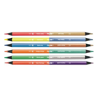 7123306 laápiz de color 6 pieza(s) Beige, Azul, Marrón, Gris, Azul metálico, Naranja, Melocotón, Púrpura, Rojo, Plata, Turquesa, Amarillo