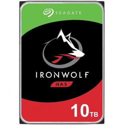 Disco duro interno hdd seagate ironwolf nas st10000vn0008 10tb 3.5pulgadas 7200rpm - 256mb - sata3
