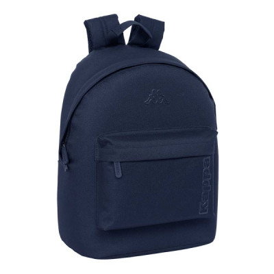 Safta Kappa Basics Mochila para Portatil hasta 14.1 - Bolsillo para Tablet - Tirador Doble - Hombreras Ergonomicas - Espalda Acolchada - 20L - 310x160x410mm - Color Azul Marino