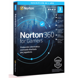 Antivirus Norton 360 for Gamers, 50GB, 1 usuario, 3 dispositivos