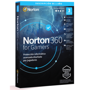 Antivirus Norton 360 for Gamers, 50GB, 1 usuario, 3 dispositivos