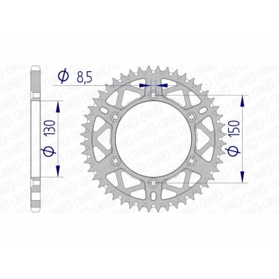 Corona AFAM aluminio ultraligera autolimpiable 13323 - Paso 520 13323+52