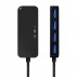 Aisens - Hub Usb 3.0, Tipo A/M-4Xtipo A/H, Negro, 60Cm