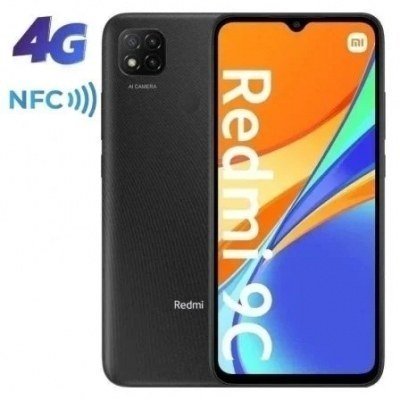 Smartphone Xiaomi Redmi 9C NFC 3GB/ 64GB/ 6.53/ Gris Medianoche