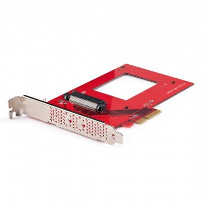 Tarjeta Adaptador U.3 a PCIe - Adaptador PCIe 4.0 x4 para SSDs U.3 NVMe de 2,5 - Tarjeta de Expansión PCI Express SFF-TA-1001 - se Ajusta a TAA
