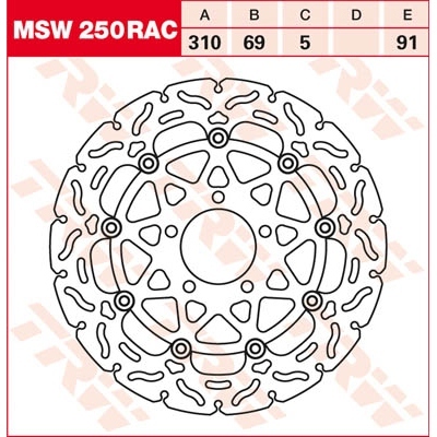 Discos de freno RAC TRW MSW250RAC