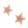 Set 2 perchas infantiles con forma estrella madera/rosa · Polare H121-M9759