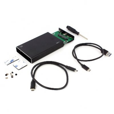 EW7070 caja para disco duro externo Carcasa de disco duro/SSD Negro 2.5
