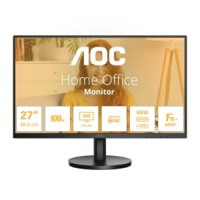 68,68cm/27 (1920x1080) AOC Basic-line 27B3CA2 16_AOC Basic-line 27B3CA2 16:9 FHD IPS 1ms 100Hz HDMI USB-C Speaker Black