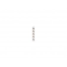 Lanberg PS0-05F-0300-W base múltiple 3 m 5 salidas AC Interior Blanco