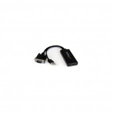 StarTech.com Adaptador VGA a HDMI con audio y alimentación USB â?? Conversor VGA a HDMI portátil â?? 1080 p negro