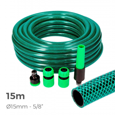 Kit manguera de jardin basic 15 m (5/8 15 mm)