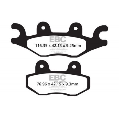 Pastillas de freno orgánicas scooter serie SFA EBC SFA484