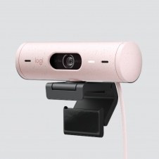 Webcam logitech brio 500 rosa full hd - usb tipo c