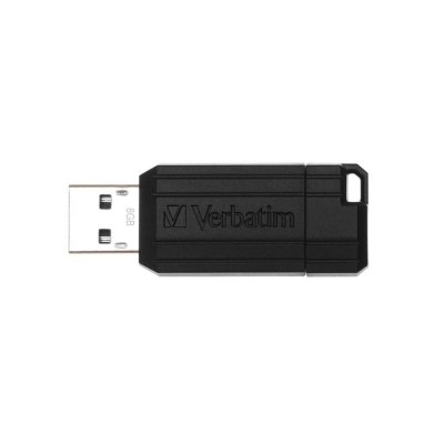 Memoria usb 2.0 verbatim pinstripe 8gb negro