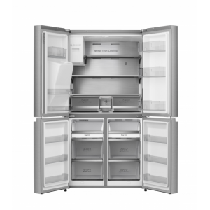 Frigorífico americano Hisense RQ760N4SASE 179x92cm 4P No Frost, con dispensador, inox