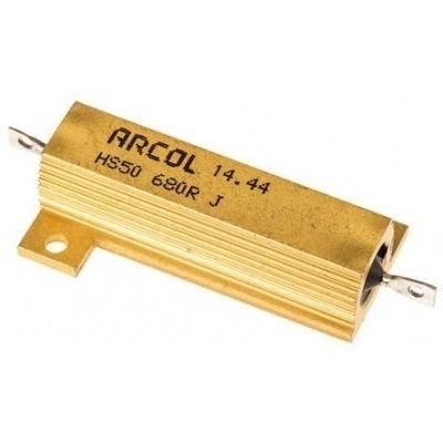 680R 50W 5% Resistencia Potencia Metalica SR