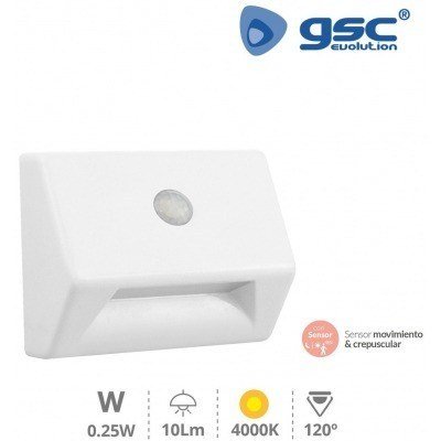 Sensor Crepuscular y movimiento para Escalera