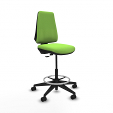 Piqueras y Crespo Taburete Elche CP bali pistacho base piramidal ruedas 65mm nailon