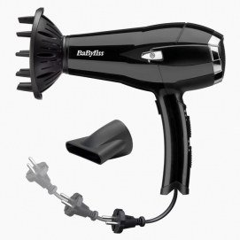 Secador de pelo Babyliss D374DE, 2000W, Ion, con difusor