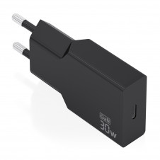 AISENS Cargador Ultra Delgado GaN 30W, 1xUSB-C PD3.0, Negro